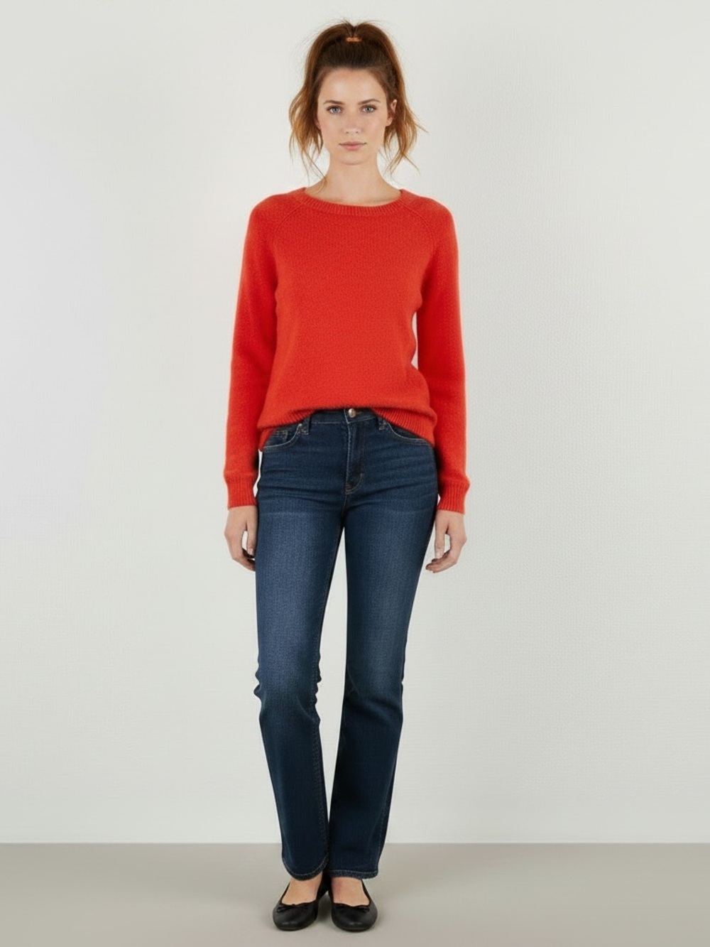 J. Crew | Linen cotton blend long sleeve pullover crew neck sweater size medium